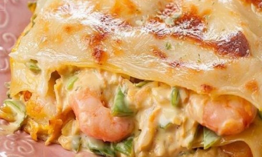 Receta de lasaña de camarones