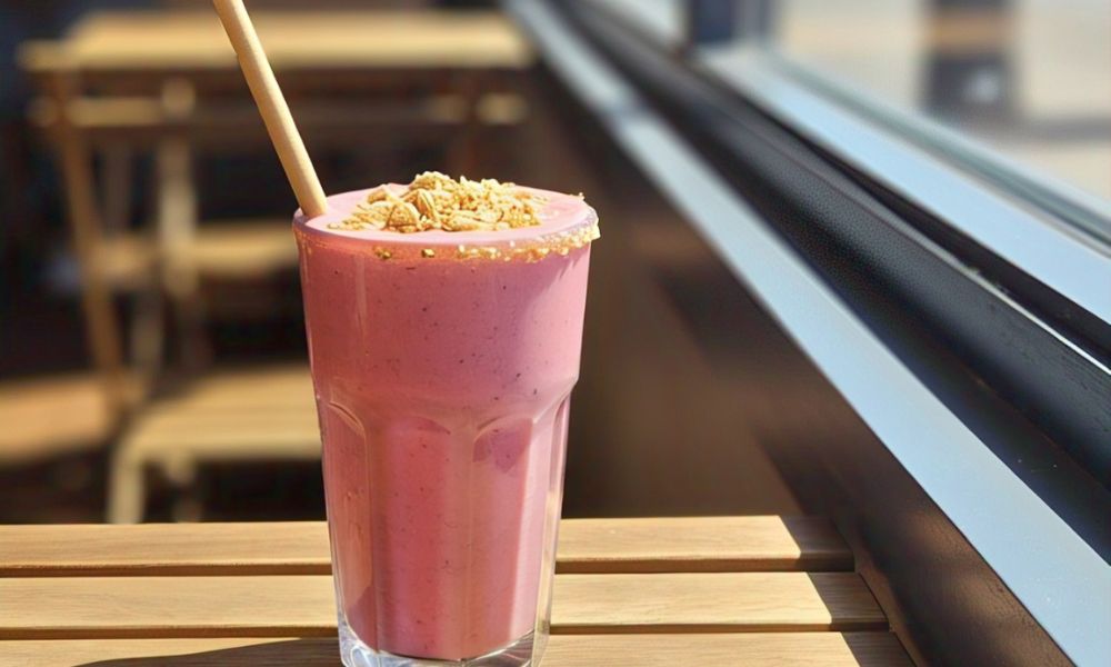 Receta de licuado de fresa y avena
