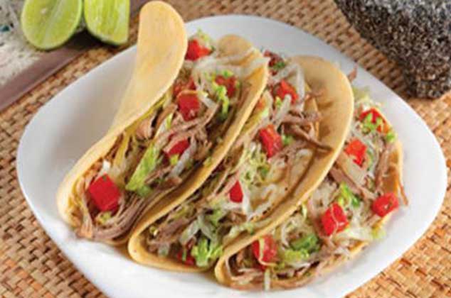 Receta de Tacos de falda de res a la mexicana