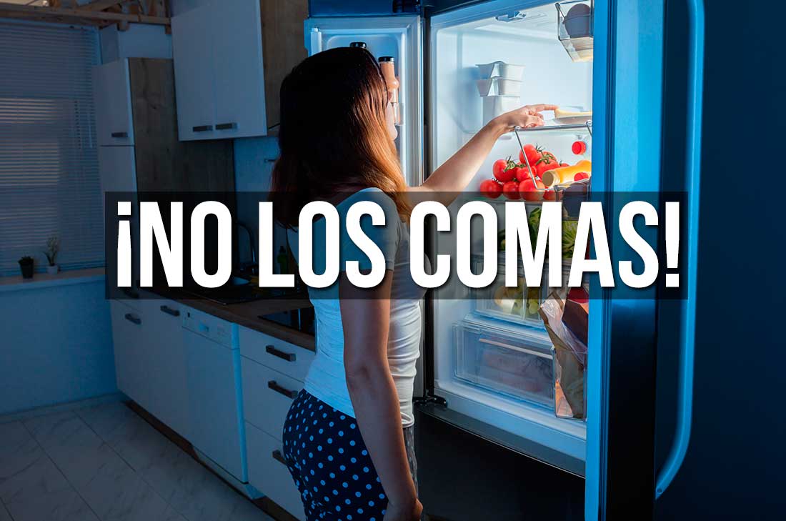 Alimentos que no debes comer en la noche