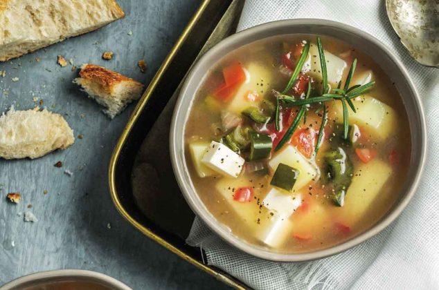 Caldo de queso panela sonorense