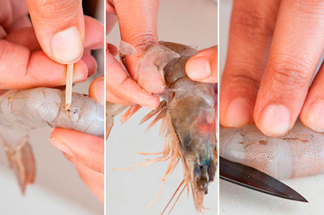 Cómo limpiar camarones fácilmente
