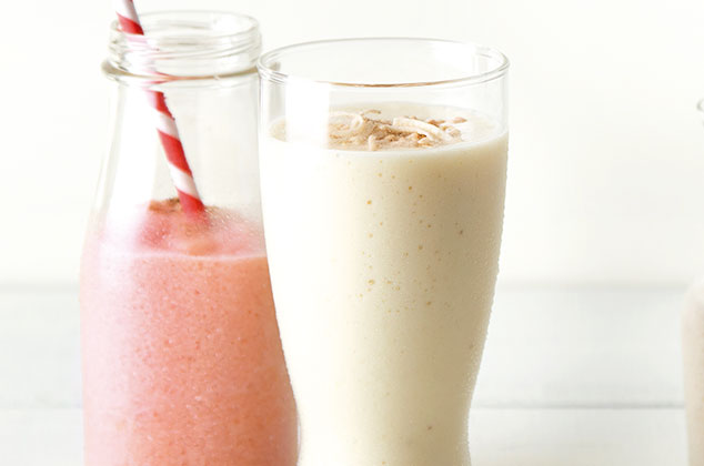 Batido cremoso de plátano y coco