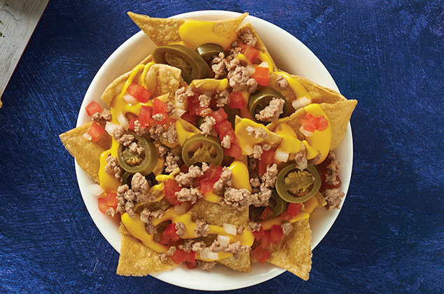 Nachos con carne molida