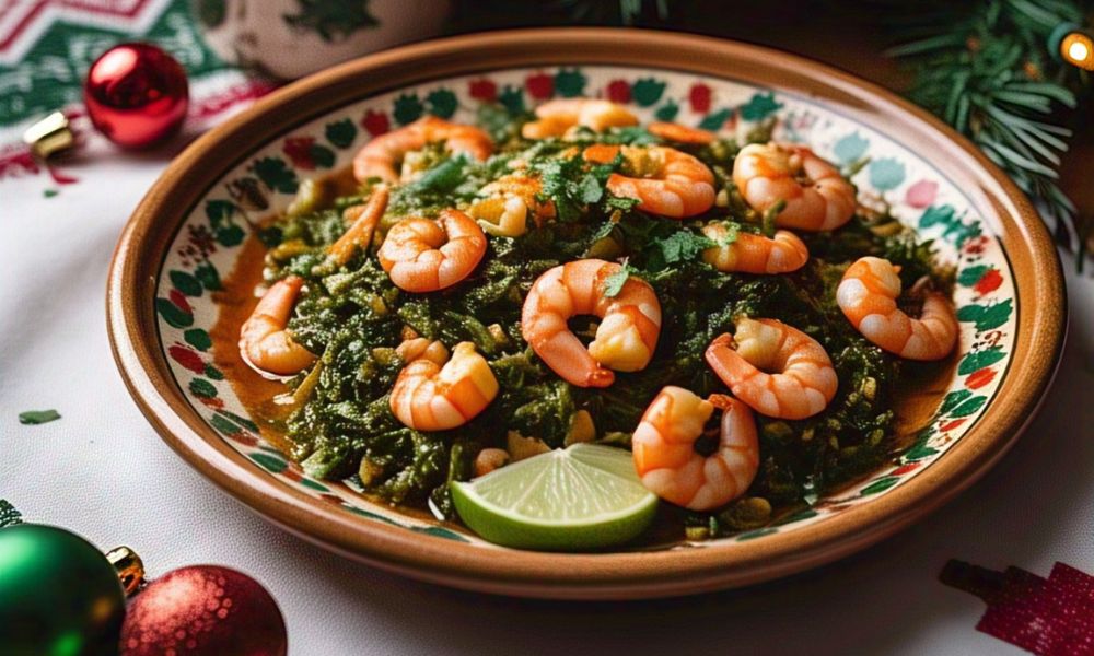 Receta de romeritos con camarones