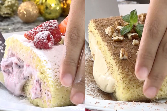 Receta 2x1 de Brazo gitano relleno de frutos rojos y café