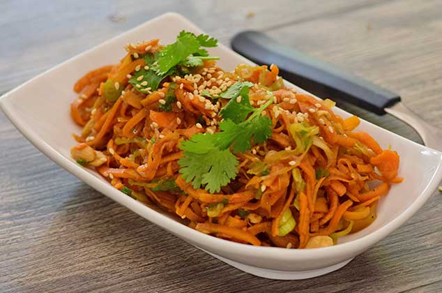 Ensalada de fideos de camote