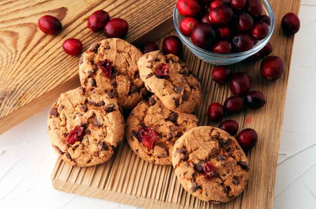 Galletas de arándano y avena