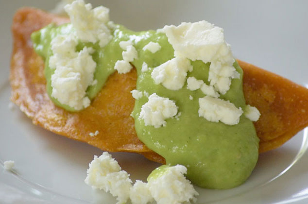 Quesadillas de camarón fritas sencillas