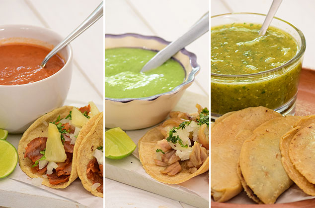 3×1 salsas para tacos