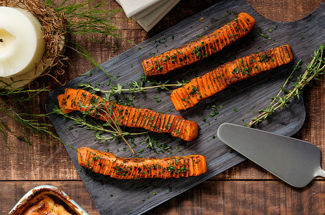 Receta de Zanahorias con romero y mantequilla al horno