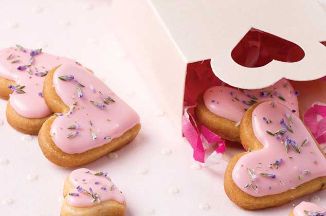 Galletas de nuez y lavanda