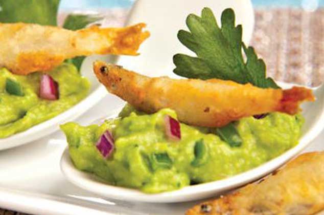 Charales con guacamole de habanero