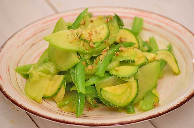 ensalada verde cruda para dieta