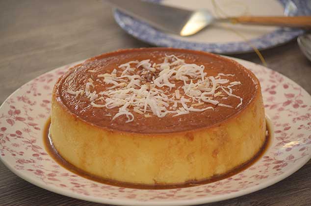 Flan de coco