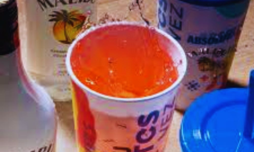 Receta de vaso Malibú