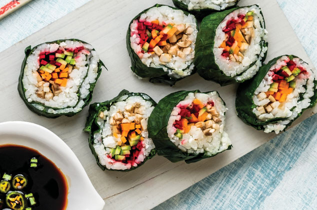 Cómo hacer Rollos de Sushi vegetarianos