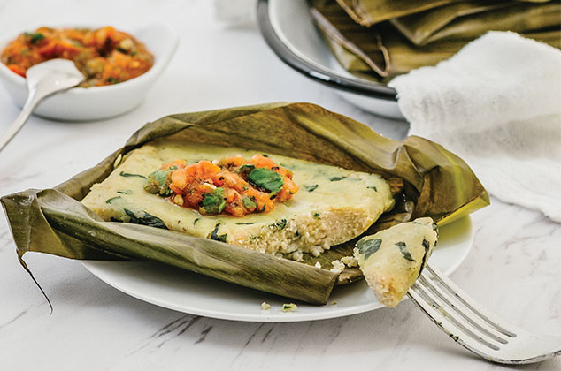 How to make Oaxacan tamales with spinach with cottage cheese |  Recipe