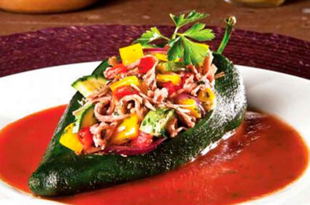 Descubrir 74+ imagen chile poblano relleno receta