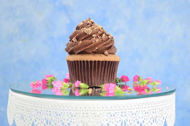 Cupcakes de chocolate y café