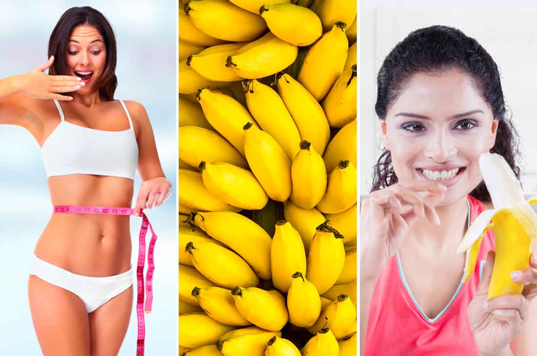 Dieta del plátano, saciante y efectiva para bajar de peso