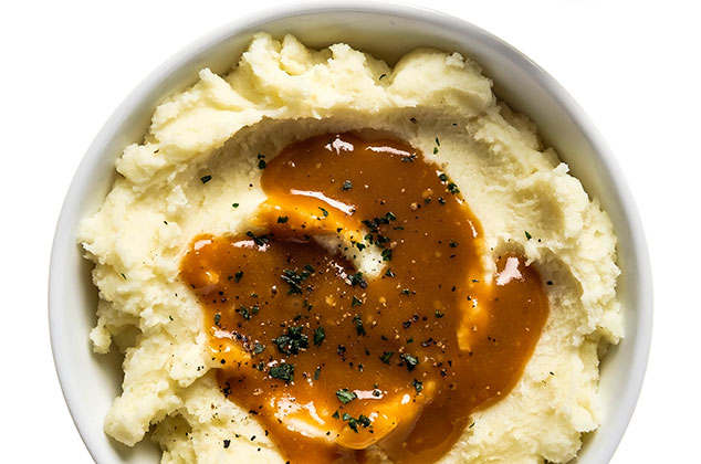 Cómo hacer Salsa gravy con puré de papa | Receta