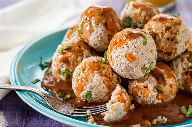 Receta de Albóndigas de cerdo en salsa de vino tinto