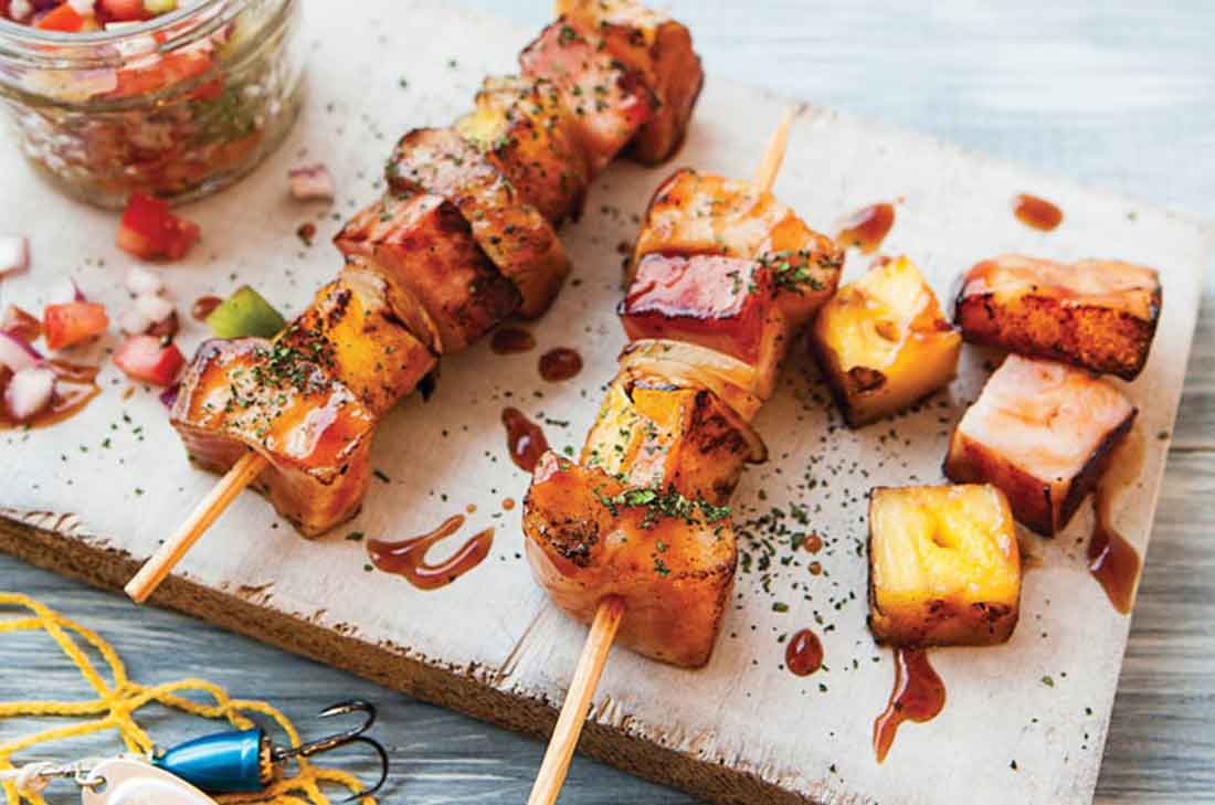 Brochetas de tilapia barbacue con piña, la revista Cocina Vital te enseña a prepararlas de manera sencilla. Las vas a amar.