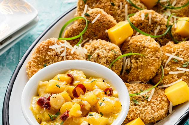 Nuggets de pollo con chutney de mango