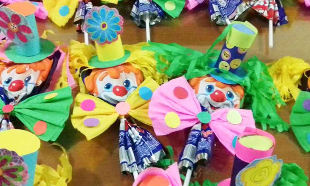 Decoración de paleta payaso