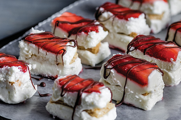 Bocaditos de Fresas con crema