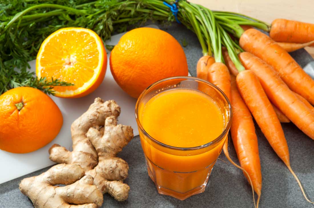 5 beneficios de tomar jugo de zanahoria y jengibre | Receta 0