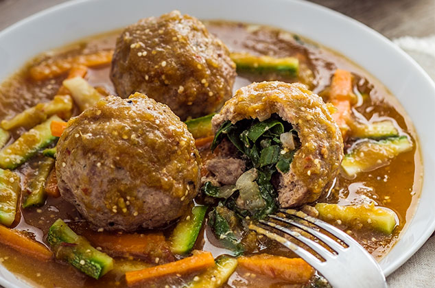 Receta de Albóndigas de carne y acelgas