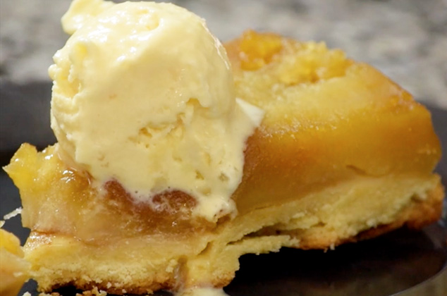 Cómo hacer Tarta de manzana invertida o volteada | Receta