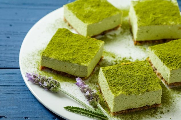 Cheesecake de matcha