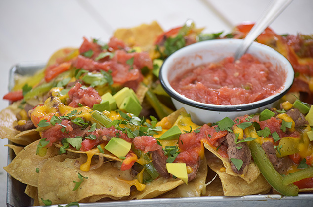 Receta de Nachos preparados con alambre para botanear