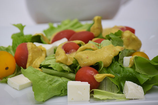 Aderezo de habanero con aguacate para ensaladas