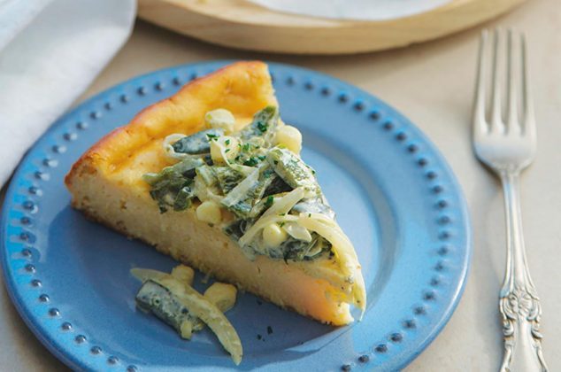 Receta de Pan de elote con rajas poblanas