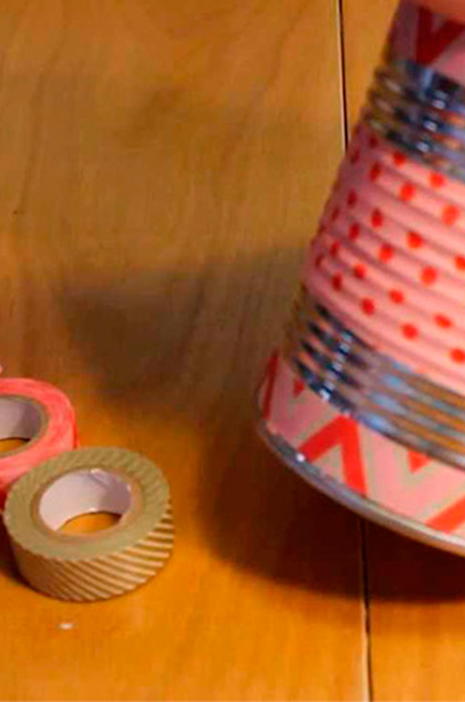 Cómo reusar y decorar latas de leche en polvo | DIY