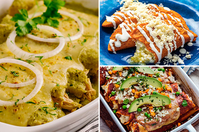 14 recetas de enchiladas mexicanas ideales para la comida