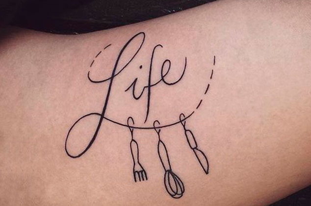 10 ideas de tatuajes para los amantes de la comida