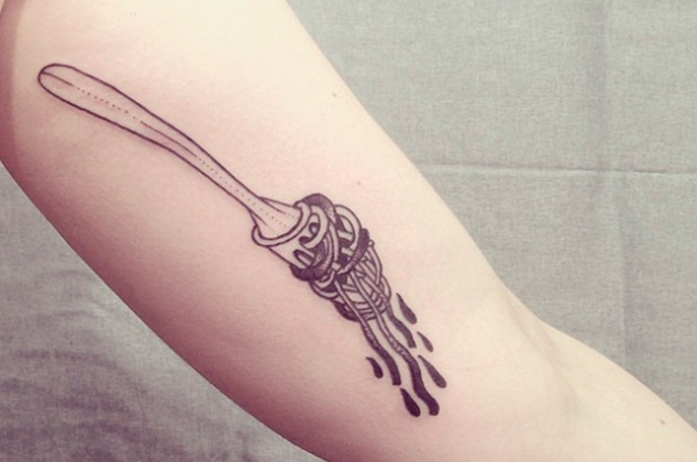 10 ideas de tatuajes para los amantes de la comida 0