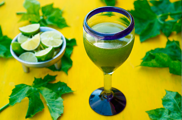 Agua de chaya con limón