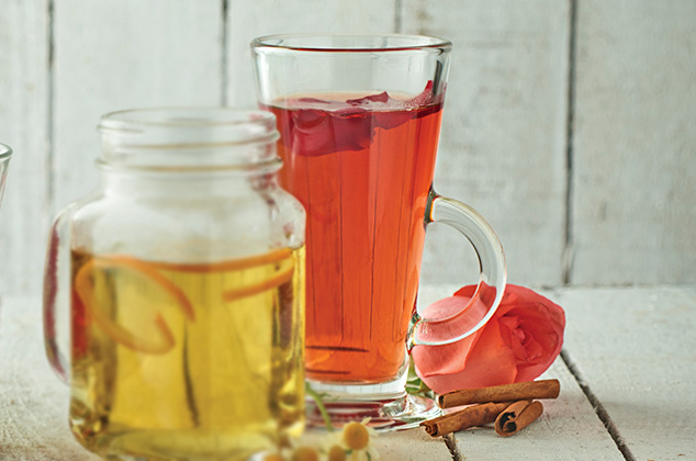 Infusión de rosas con canela desintoxicante