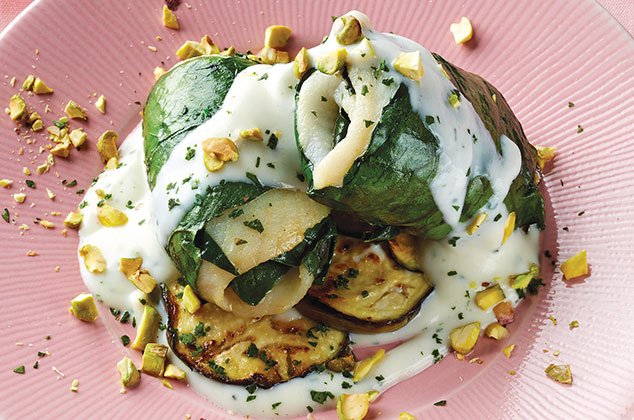 Rollitos de espinaca con pescado blanco