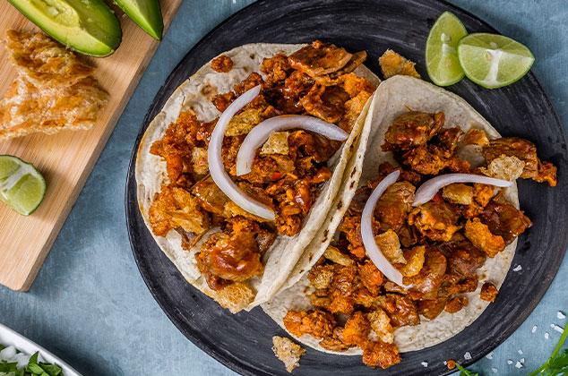 Tacos Villamelón: Receta tradicional con cecina, chorizo y chicharrón