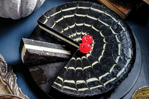 Receta de Cheesecake de coco y ajonjolí para Halloween