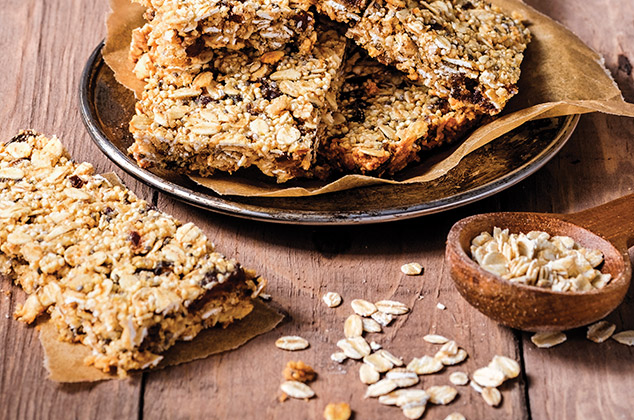 Barritas de avena y chía