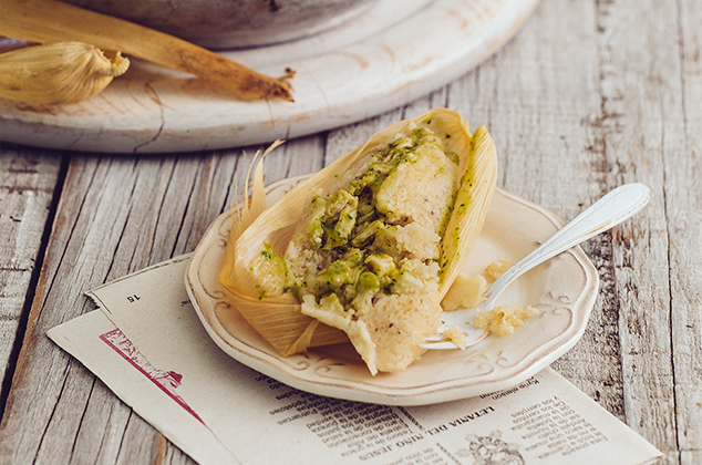 Receta de tamales verdes de pollo - Recetas de navidad