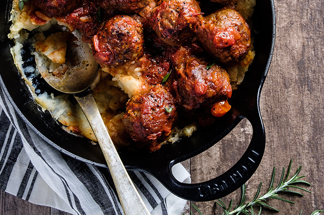 Receta de albóndigas con puré de papa - Recetas caseras